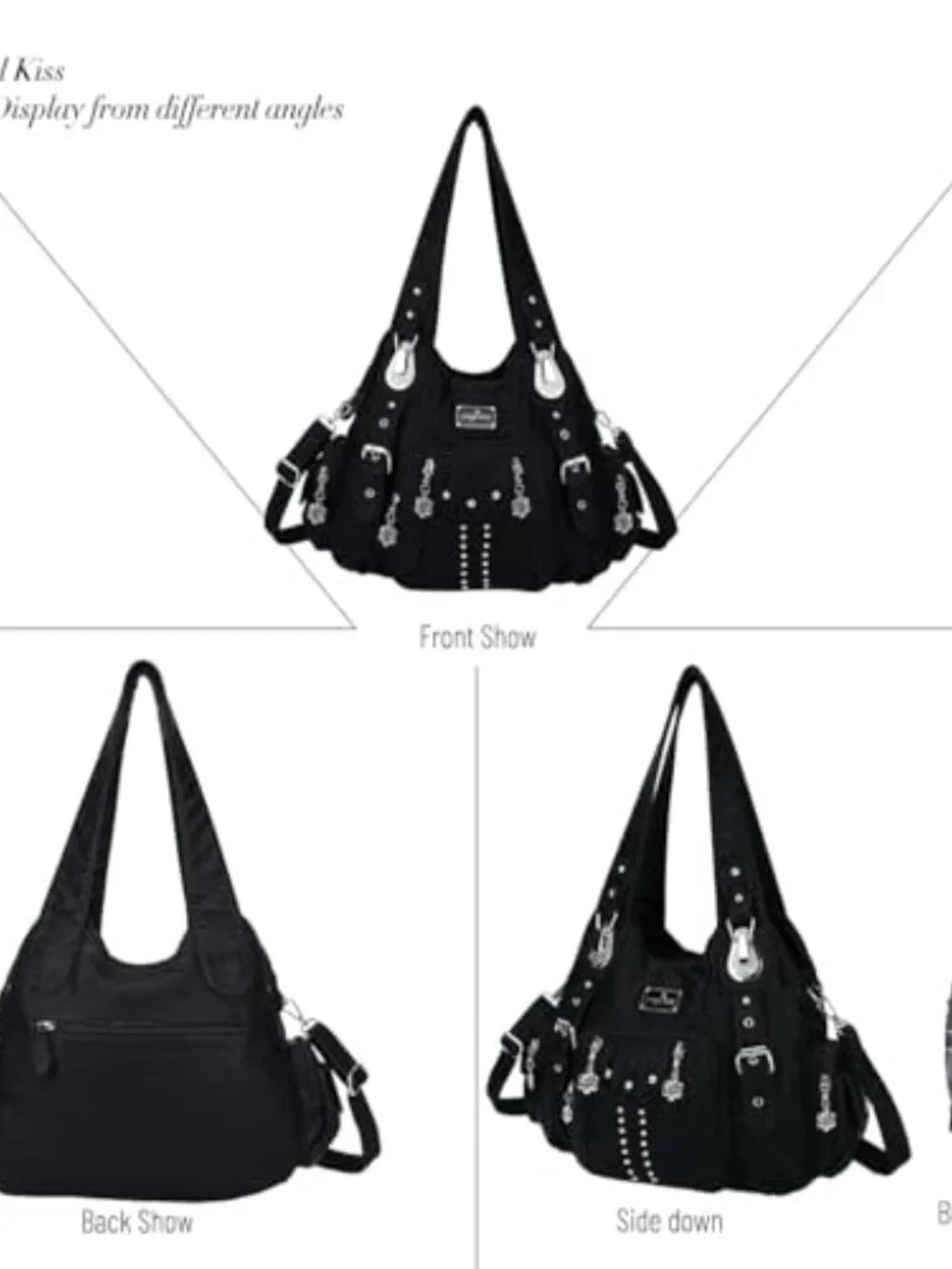 🆕 Handbags for Women Soft PU Leather Large Hobo Bags for Ladies Top Handle - Picture 3 of 8